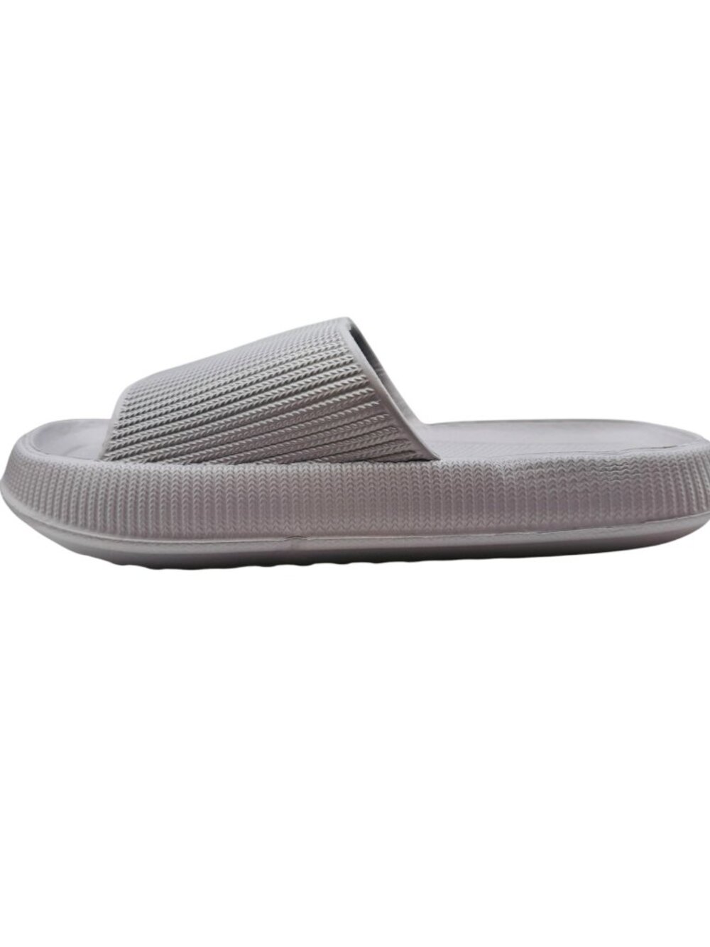 Freestyle Mens Cream Slide Sandals Comfortable Non-Slip Sole